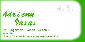 adrienn vasas business card